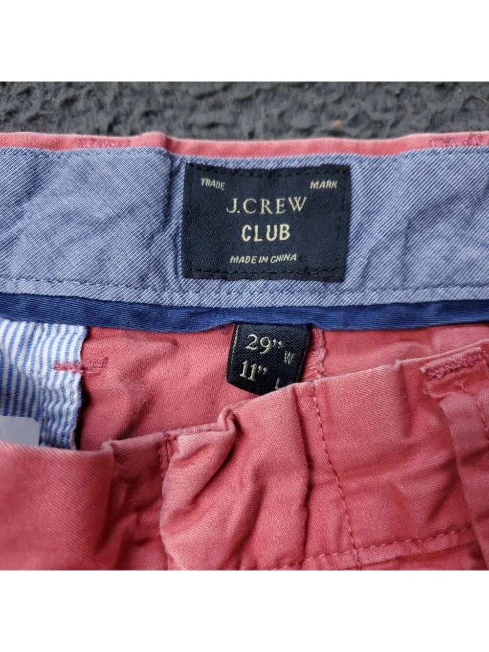 J. Crew Shorts Mens Size 29 Pink Chino Khaki Cotton Summer Casual Preppy